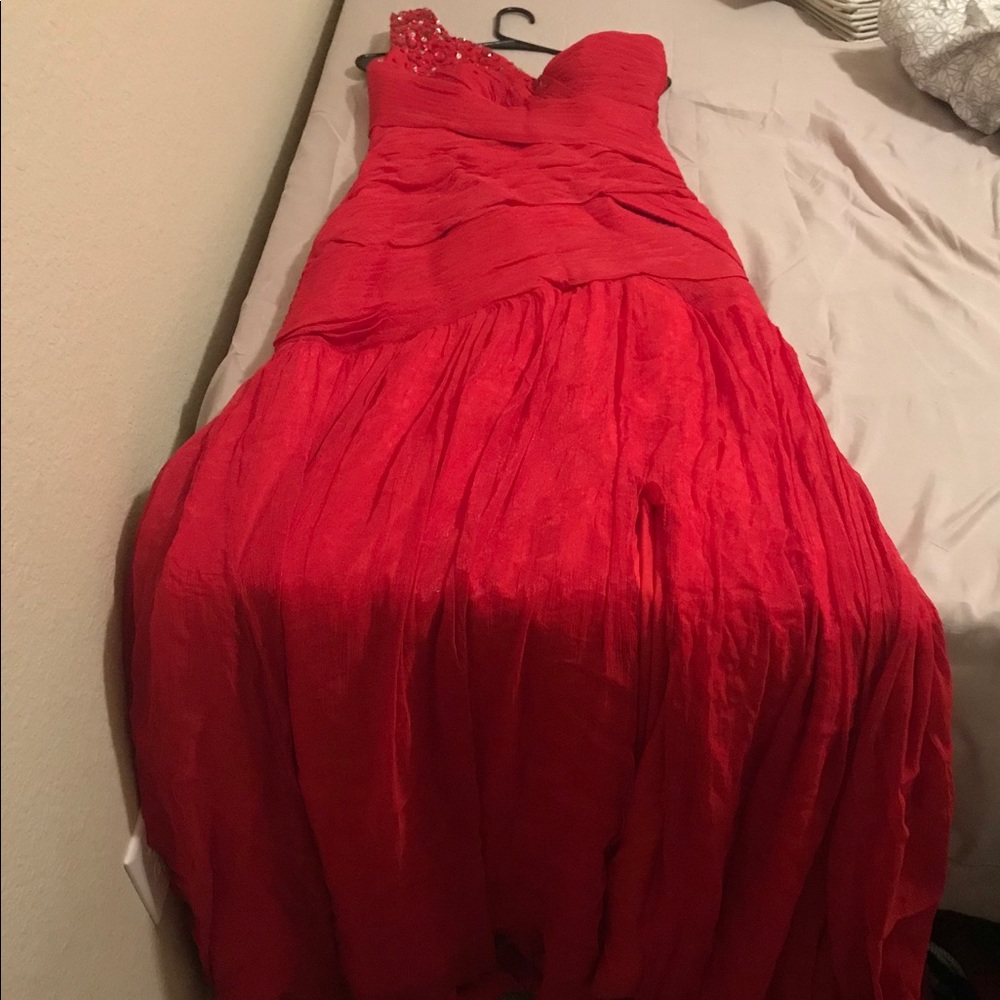 Red Gown Long Prom Homecoming Pageant Dress